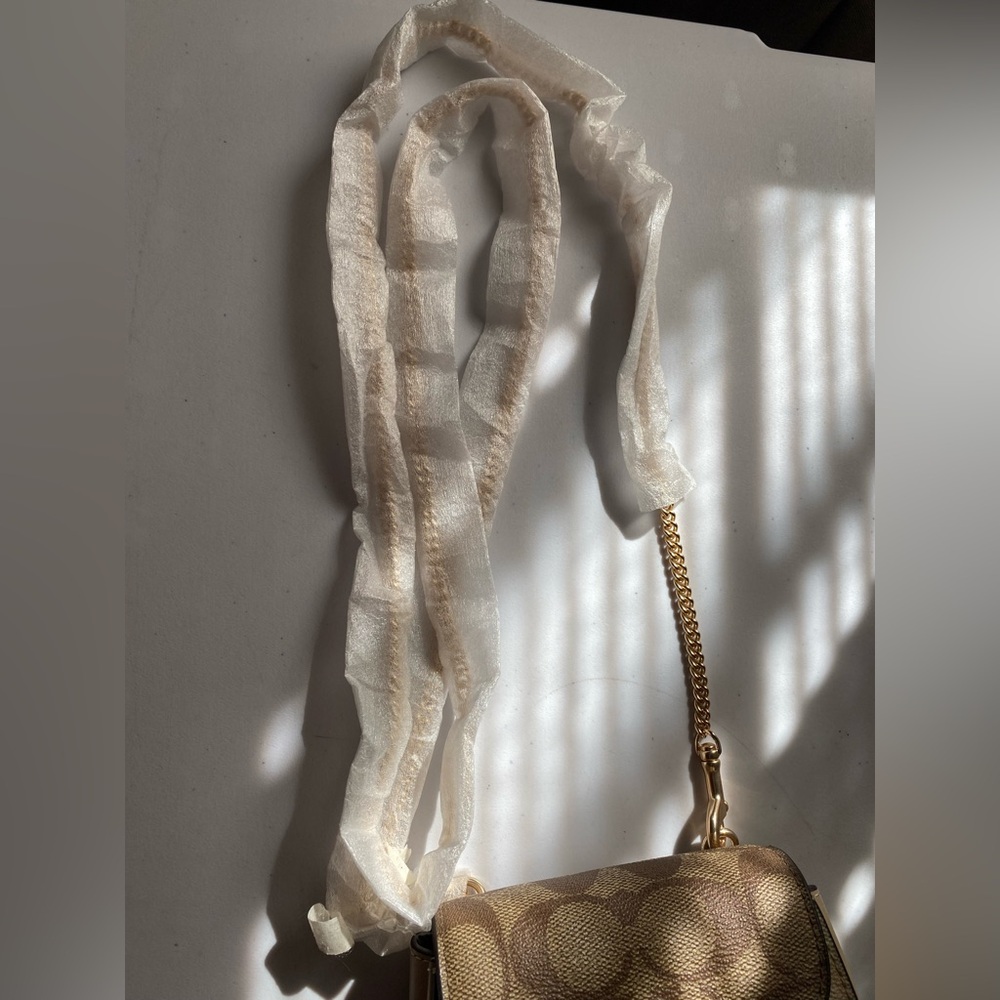 Coach Tan and Cream Mini Bag - Picture 9 of 9